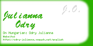 julianna odry business card